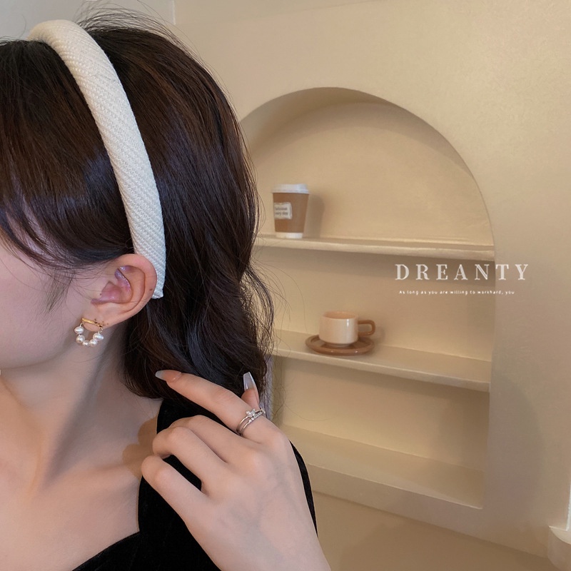 Dongdaemun Băng Đô Dệt Kim Đơn Giản Khí Chất Cao Hình Đầu Lâu Cá Tính ins Cao Cấp @ -