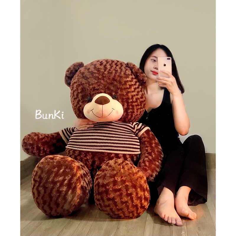 GẤU BÔNG TEDDY SOCOLA CAO CẤP 140CM KHỔ VẢI CAO 1M30