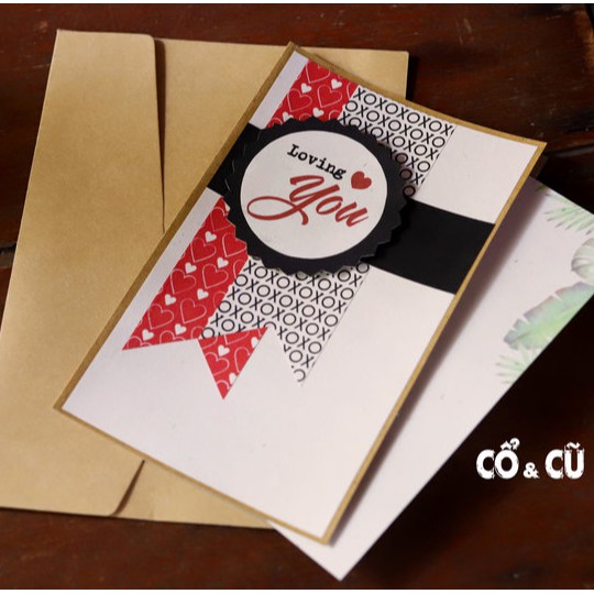 Thiệp Vintage Handmade Ý Nghĩa Tặng Sinh Nhật, Valentine, 8/3