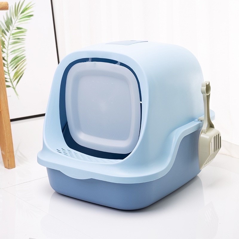 Nhà vệ sinh cho mèo dễ tháo lắp và tặng kèm xẻng
