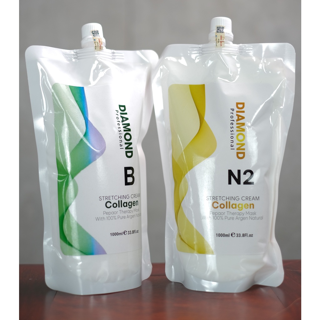 Combo kem ép side số 1 Diamond bản N1,N2,N3 và kem định hình B 1000ml