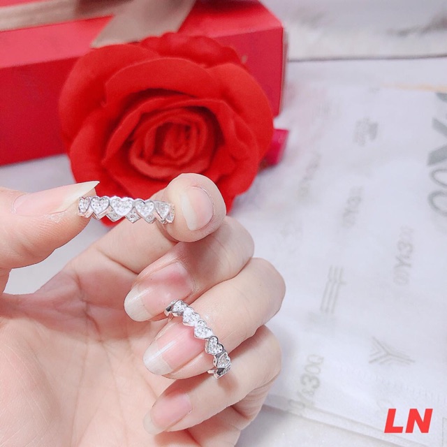 NHẪN NỮ BẠC TA - NHẪN TIM NHỎ XINH