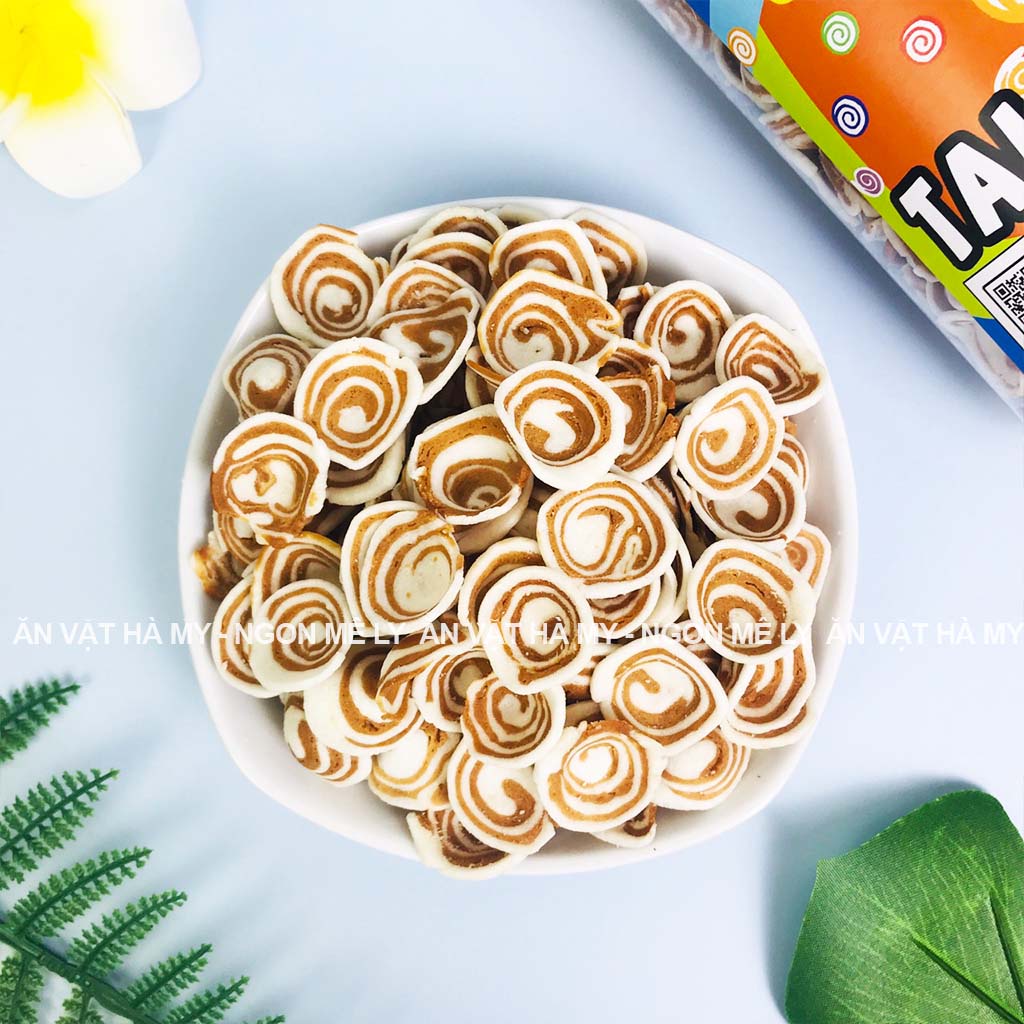 Bánh tai heo mix hai vị trà xanh và socola hũ 330g đồ ăn vặt Hà My