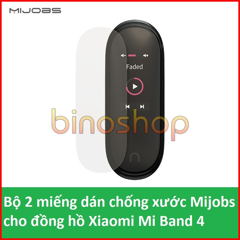 Bộ 2 dán màn chống xước Xiaomi Miband 4 - Mijobs