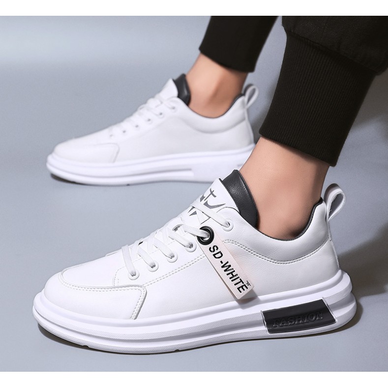 Giày nam trắng đẹp, giày Sneakers thể thao nam trắng Hàn Quốc SP - 332