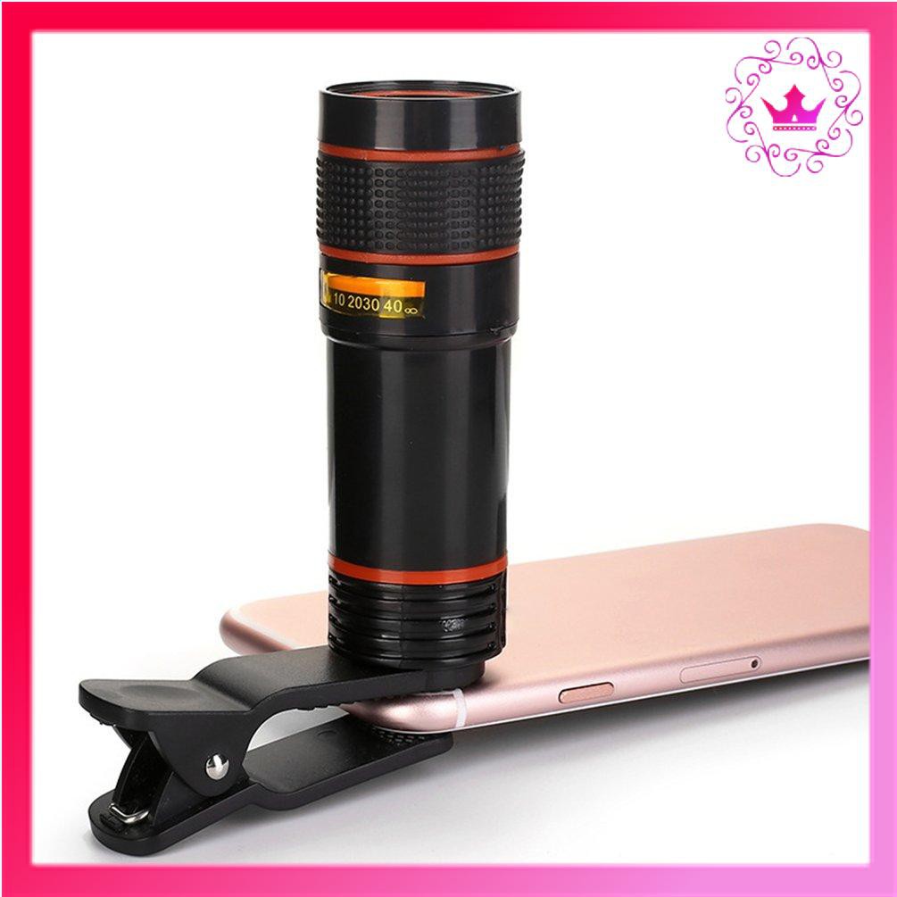 ⚛Mobile Phone Camera Lens 12X Zoom Telephoto Lens External Telescope Clip