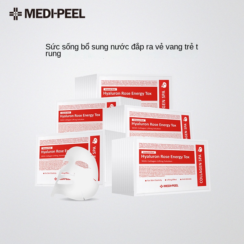 MEDI-PEEL Tinh chất hoa hồng Lactic Acid Bacteria Hydrating Mặt nạ dành cho nữ Dưỡng ẩm Vigor Brightening Hàn Quốc 50 mi | BigBuy360 - bigbuy360.vn