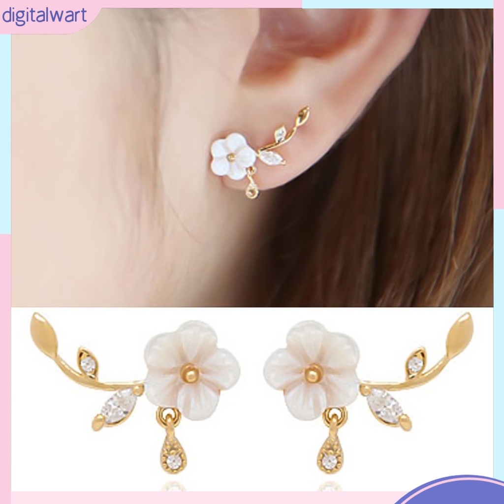 Khuyên Tai Hình Hoa Đính Đá Thời Trang Thanh Lịch Dành Cho Nữ