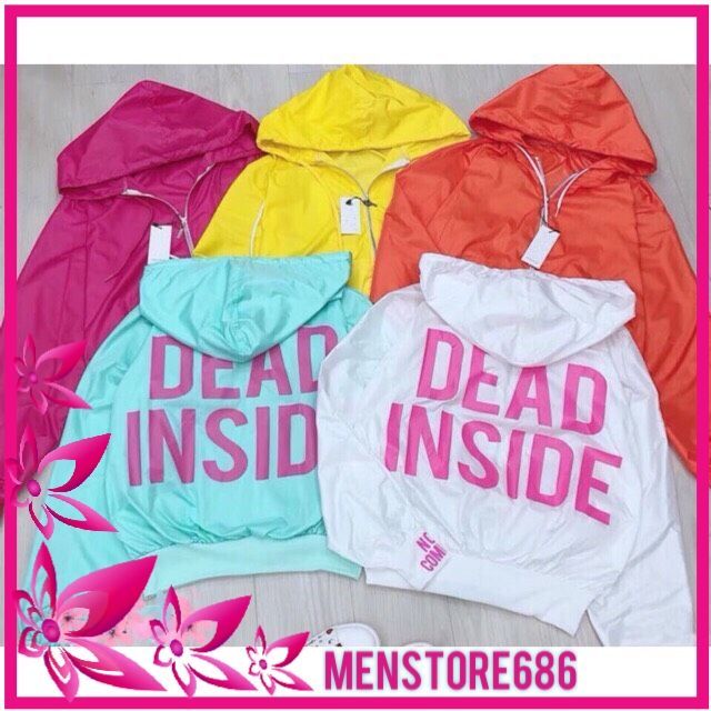 Áo khoác dù nữ dead inside cánh dơi- clip và ảnh thật