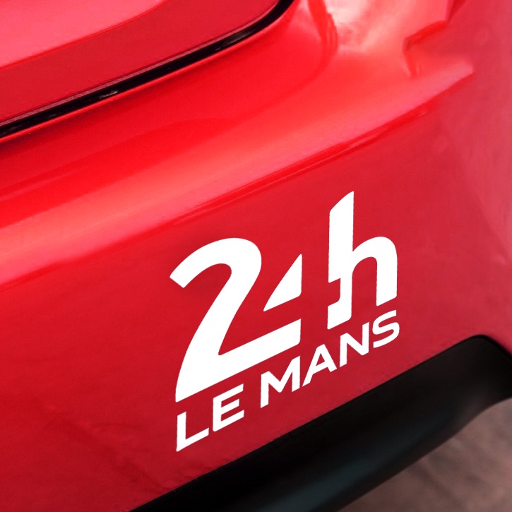 P-a492.Sticker Phản Quang Dán Quạt Xe Hơi LEMANS 24 Giờ Chất Lượng Cao