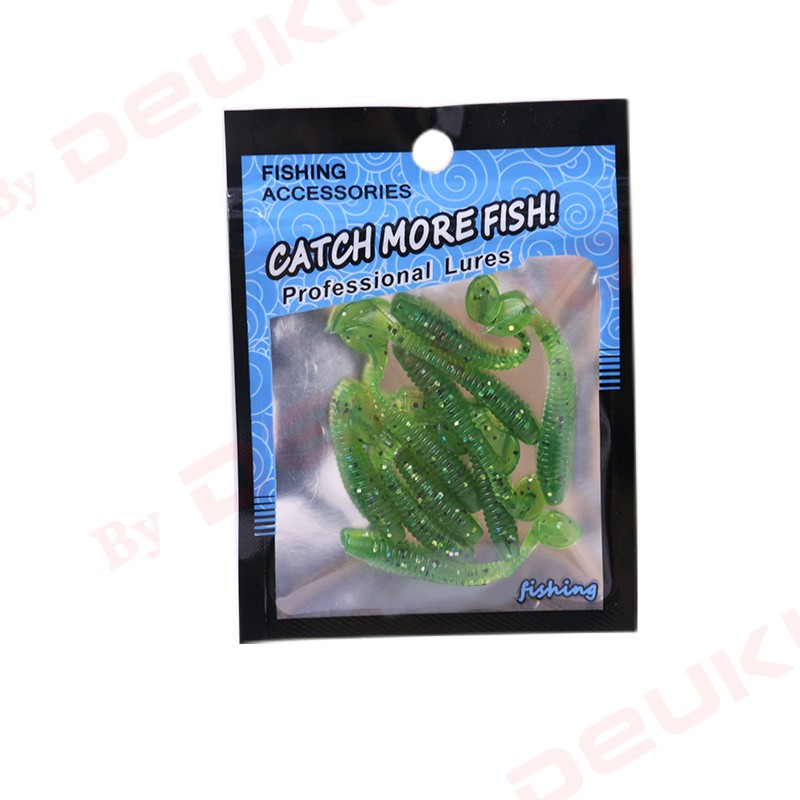 ✔️ CỔ PHIẾU CỔ PHIẾU ✔10 cái / Túi mồi câu cá 4.5 CM / 0.7G Mồi câu Tôm mềm Giun cá Lure Jig Head Tackle