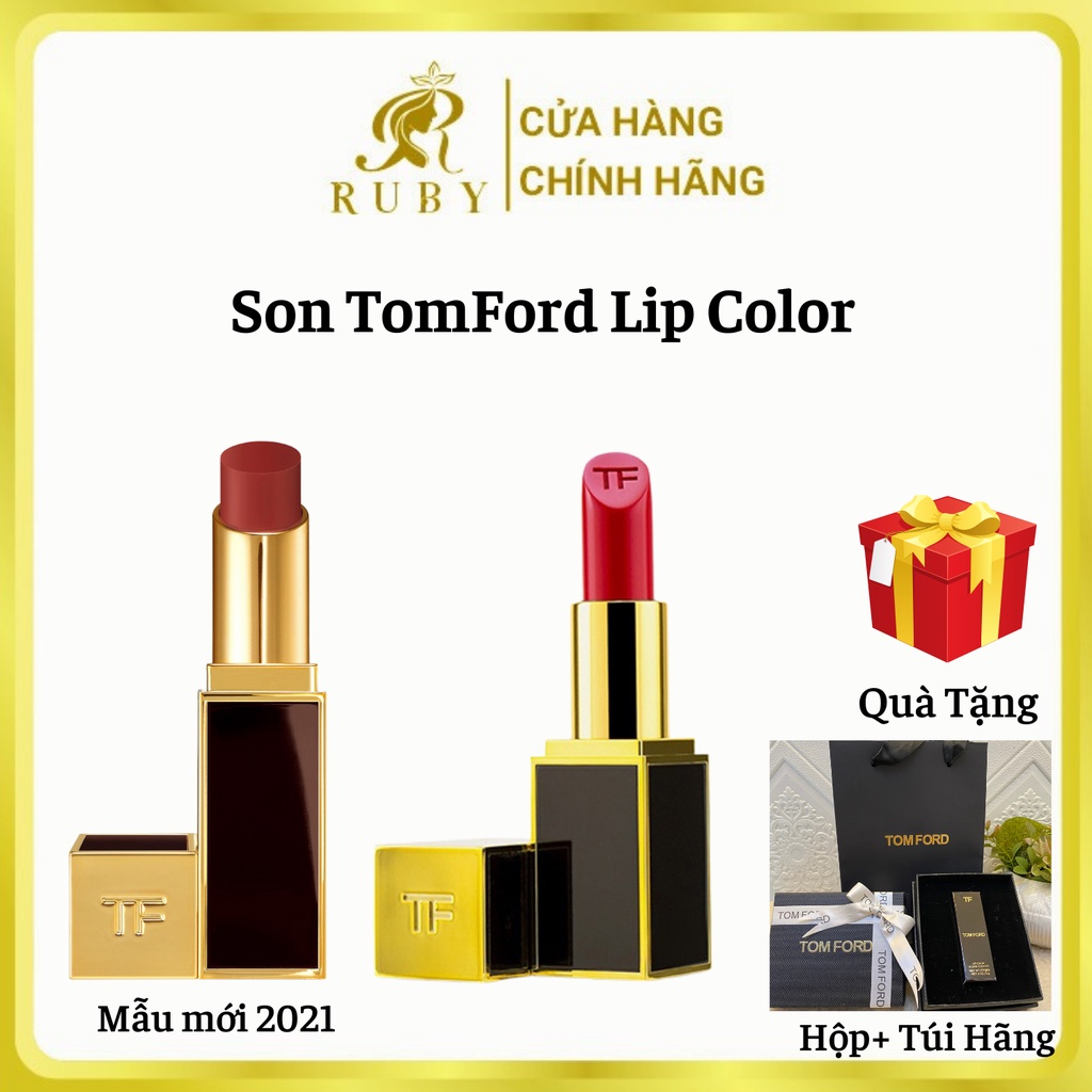 [Mẫu mới 2021] Son Tom Ford lip color Satin và Matte dòng mới nhất, Chuẩn auth, tiệm son ruby