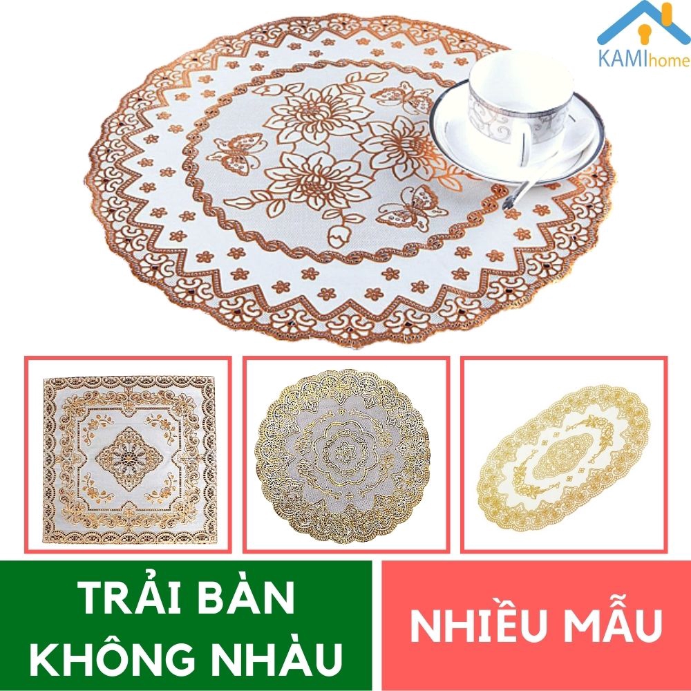 Khăn trải bàn ăn ❤Nhiều Mẫu❤ chống nhàu chống bẩn PVC