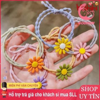 Buộc Tóc 💖𝑭𝑹𝑬𝑬𝑺𝑯𝑰𝑷 💖Cột Tóc Nữ Hình Hoa Cúc Dễ Thương Hàng Hot