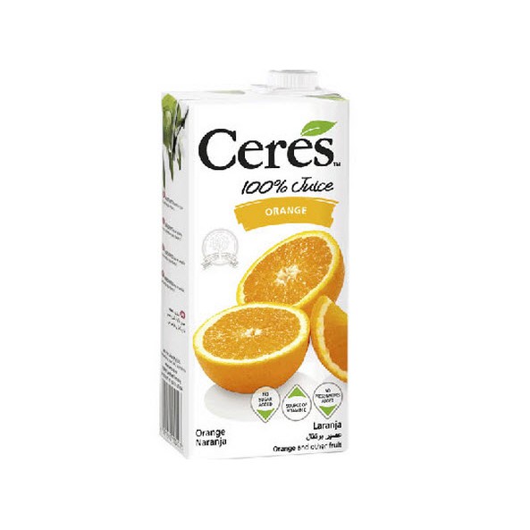Nước ép cam Ceres hộp 1 lít