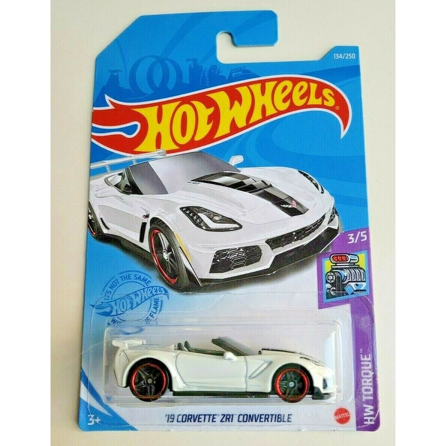 Mô hình siêu xe hot wheels 19 Corvette ZR1 Convertible