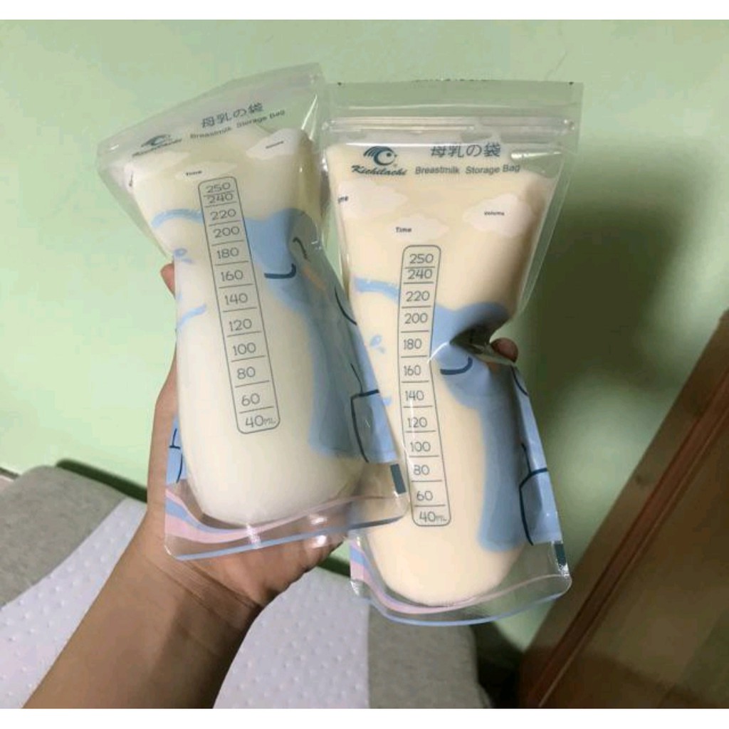 Hộp 50 túi trữ sữa mẹ 250ml KICHILACHI KICHI K50V K50 (Công nghệ Nhật)
