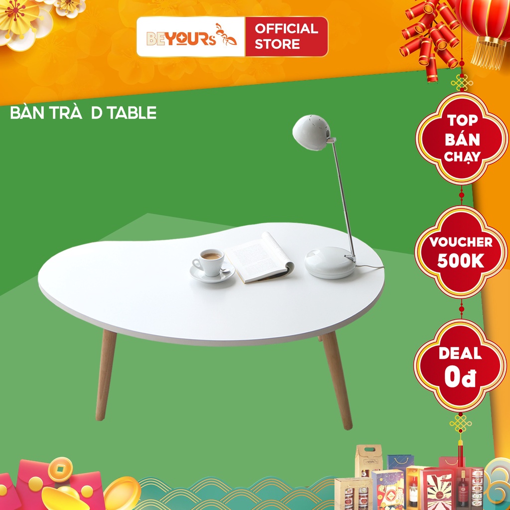 Bàn Trà Sofa Thông Minh BEYOURs D Table Bằng Gỗ Hình Hạt Đậu Nội Thất Lắp Ráp Phòng Khách