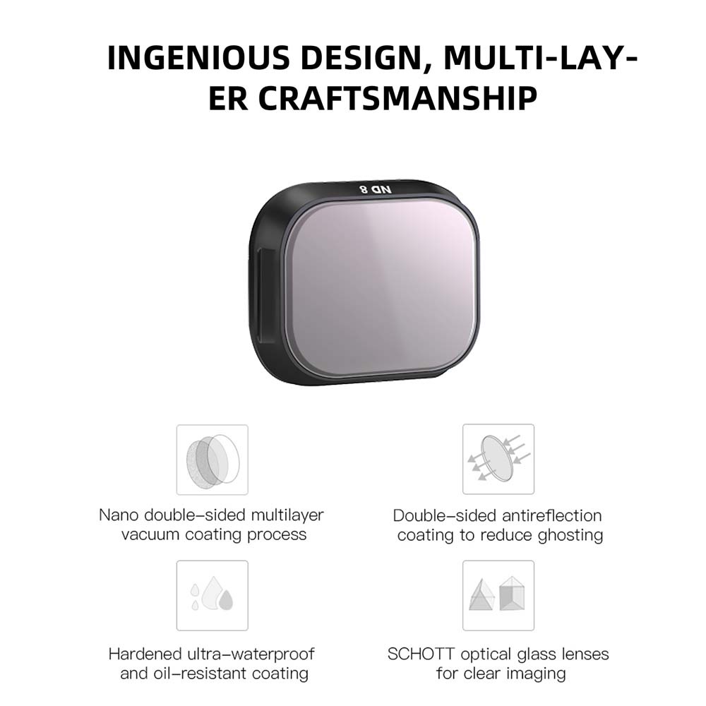 Bộ Lọc Ống Kính Máy Ảnh Bằng Hợp Kim Nhôm Cho DJI Mini 3 Pro Mcuv Cpl ND8 ND16 ND32 ND64