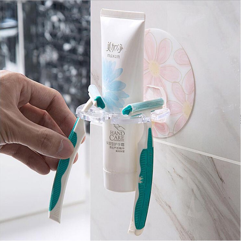 Giá Đỡ Bàn Chải Đánh Răng Gắn Tường Đa Năng Tiện Dụng
