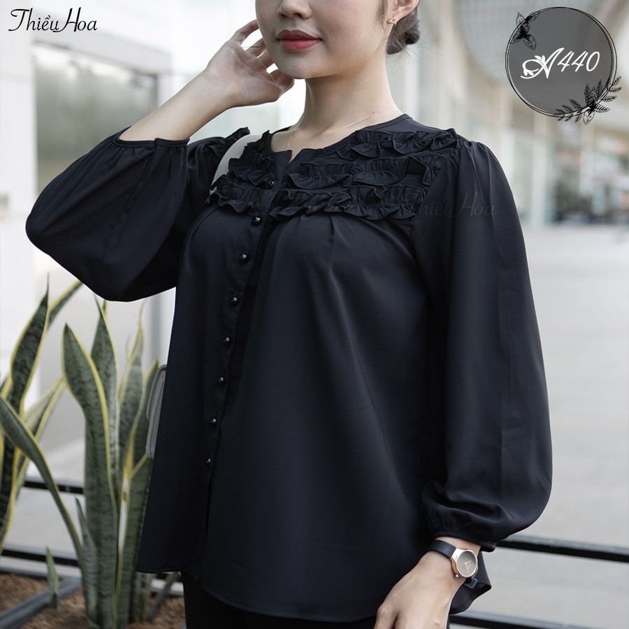 [Mã FAMARAL1 giảm 10K đơn 50K] Áo Tơ Gân Phụ Nữ Trung Niên A440