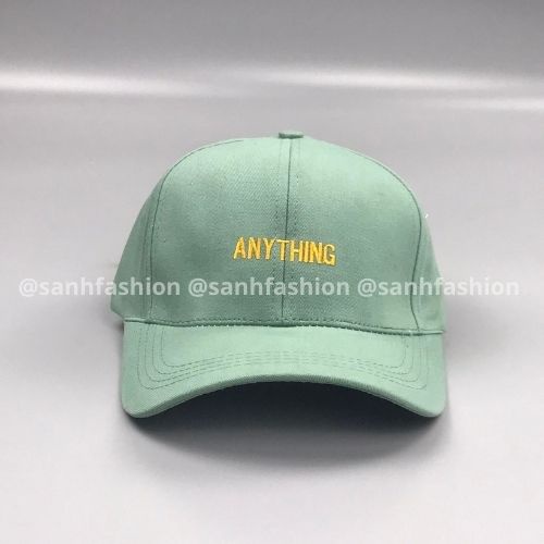Mũ lưỡi trai thêu hình chữ Anything Nón kết chất kaki cao cấp form unisex nam nữ K32