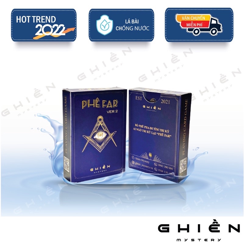 Bộ bài gây cười "Phê Far 2" - Drinking Game huệ nốc out chơi vui vẻ với bạn bè hội nhóm, cuộc nhậu thêm say bản nâng cấp