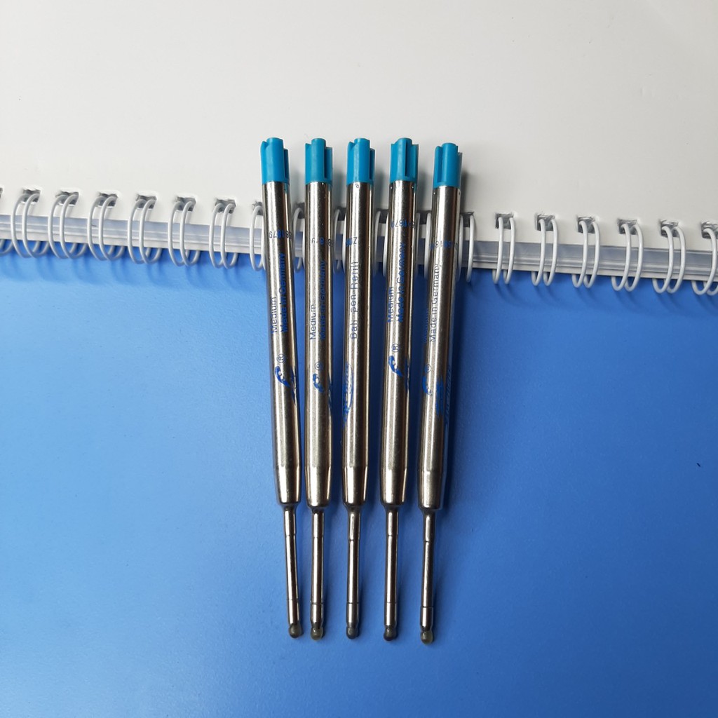 Ruột bút bi,ngòi bút bi 0.7mm mực xanh dành cho bút,viết kim loại nắp xoay HATO.OFFICAL