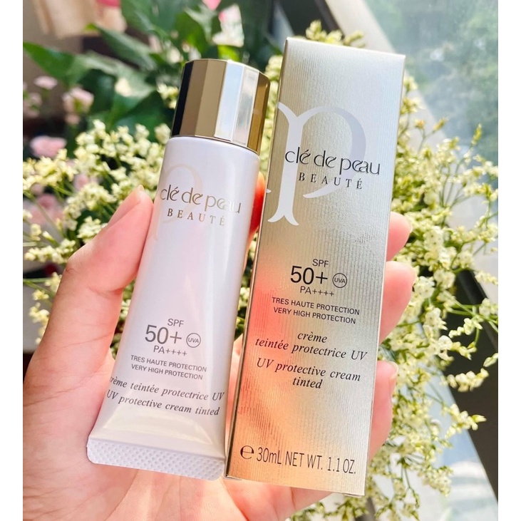 Kem Chống Nắng Cle De Peau UV Protective Cream SPF 50 rose/pink
