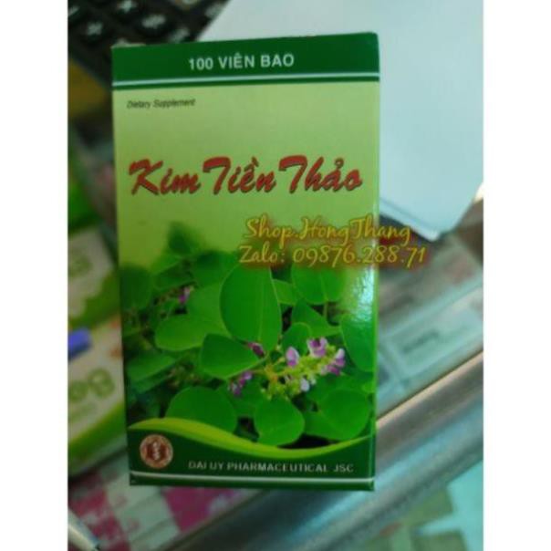 Viên kim tiền thảo hỗ trợ trị sỏi thận hộp 100 viên