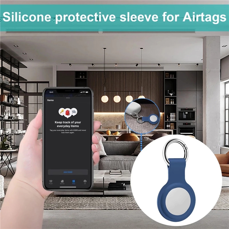 Ốp Bảo Vệ Hộp Đựng Tai Nghe Nhét Tai Silicon Cho apple Airtags