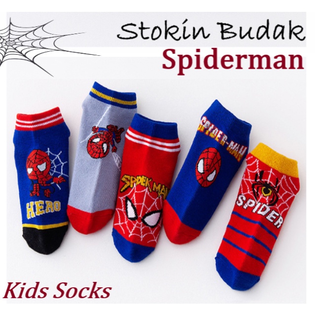 Set 5 Đôi Vớ Cotton In Hình Siêu Anh Hùng Marvel Cho Bé