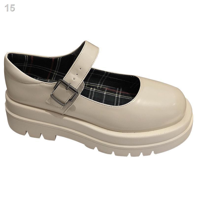 Giày da nhỏ Mary Jane một lớp khuy ngang dễ phối cổ điển mùa xuân mẫu mới 2021 cho nữ đồng phục jk kiểu Nhật mũi tròn | BigBuy360 - bigbuy360.vn