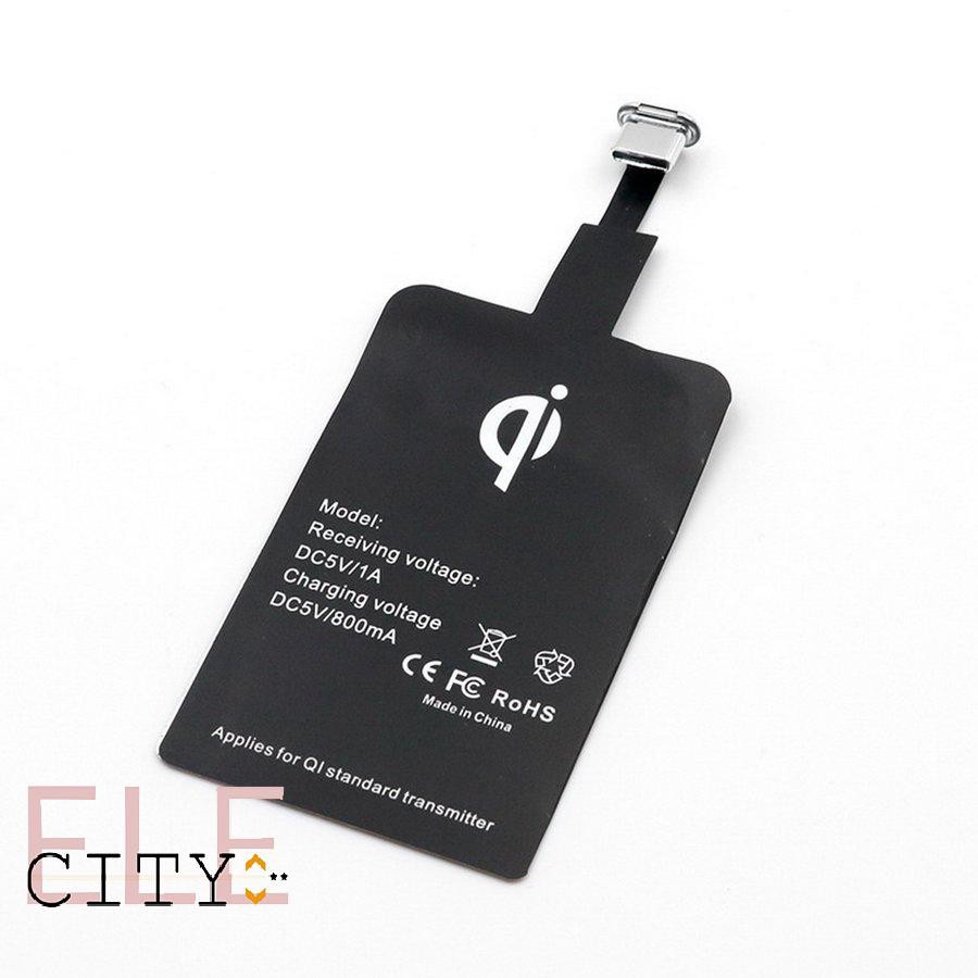 111ele} Wireless Charger Adapter Wireless Receiver Type-C/Android/Apple Interface