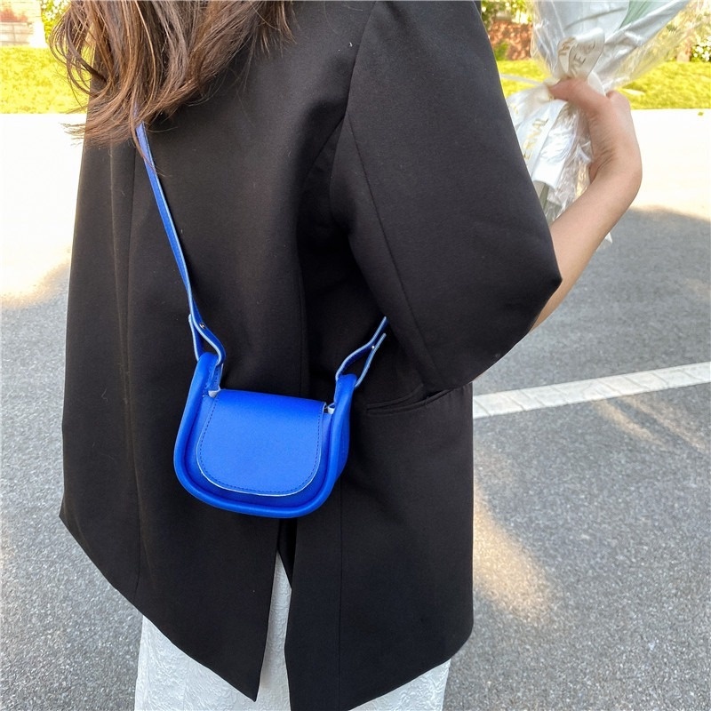 One Túi Đeo Vai Hình Vuông Cỡ Nhỏ Màu Trơn Phong Cách Phương Tây Thời Trang Mùa Hè 2022 Cho Nữ GYLXB072