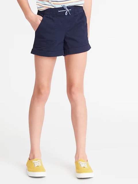 [FREESHIP đơn từ 0đ] Quần Shorts Kaki Bé Gái 16kg - 50kg vnxk