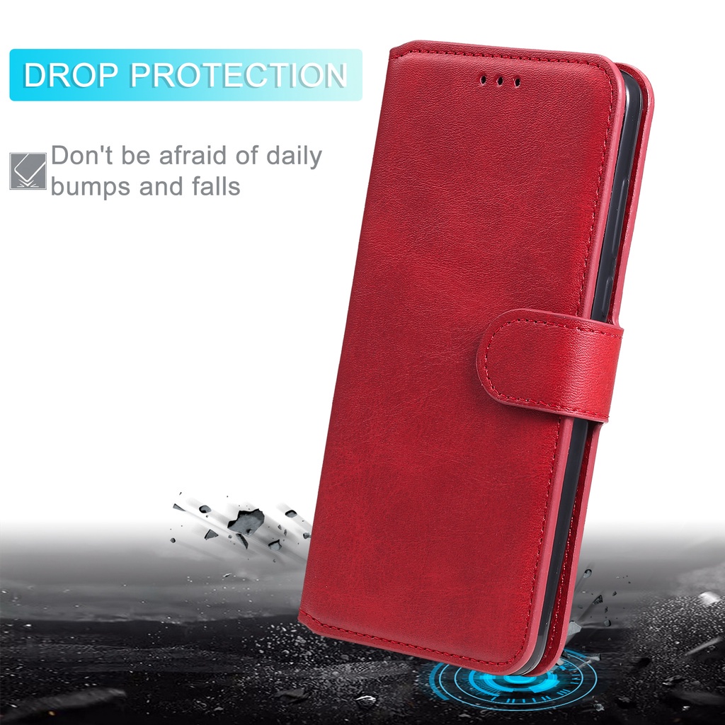 Flip Leather Ốp điện thoại Redmi 9T Xiaomi Redmi K40 Gaming K40 K40 Pro Redmi Note 12 Redmi Note 10 Pro Max Mi 11 Lite 5G NE Poco F3 X3 GT Poco M3 Full Protection Anti Fall Phone Cover