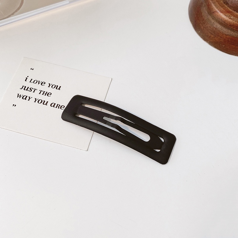 Set 1/2 kẹp tóc mái màu sắc đơn giản phong cách Hàn Quốc cho nữ