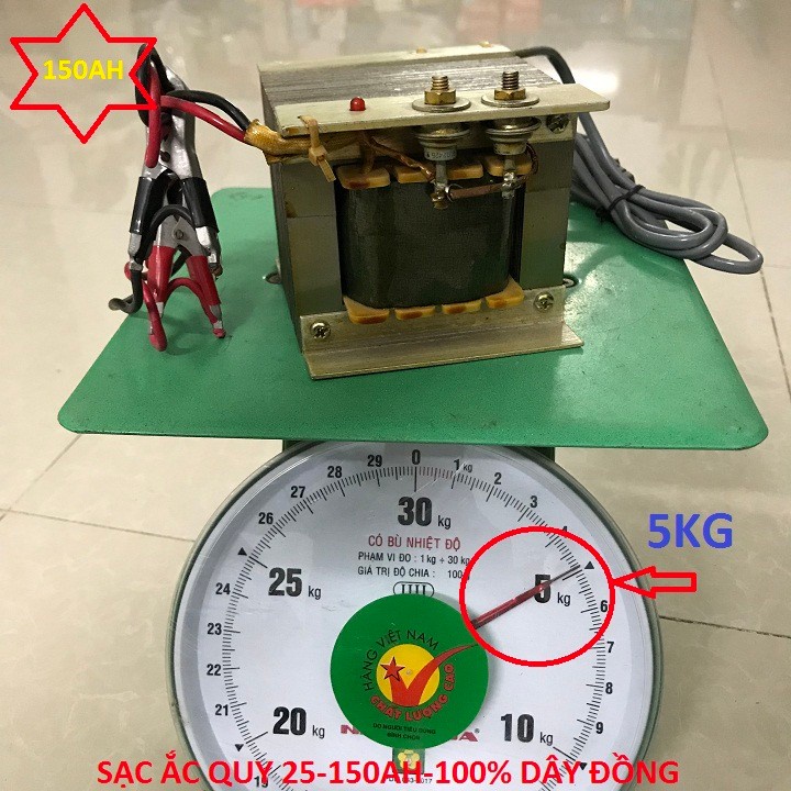 Bộ nạp ác quy 12V150A dây đồng 100% dùng cho acquy 12v như ô tô  xe máy thiết bị dùng bình 12v