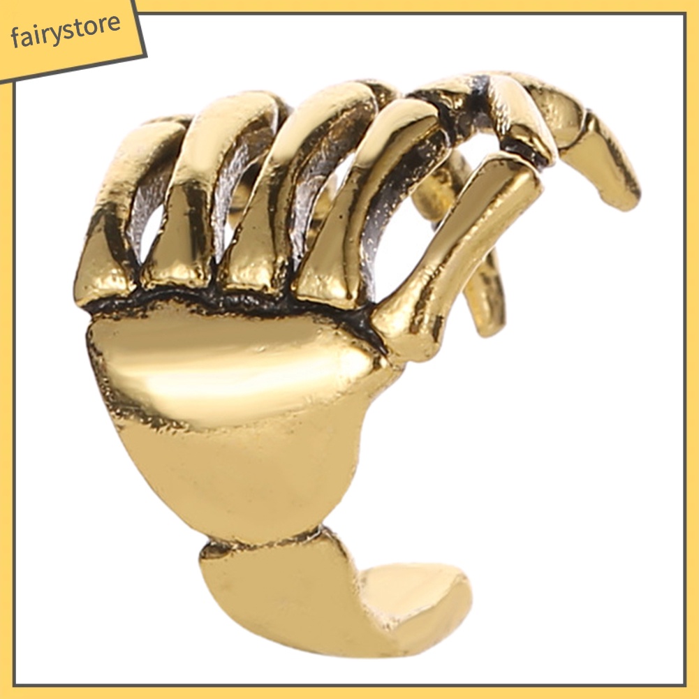 Khuyên kẹp vành tai họa tiết đầu lâu cá tính