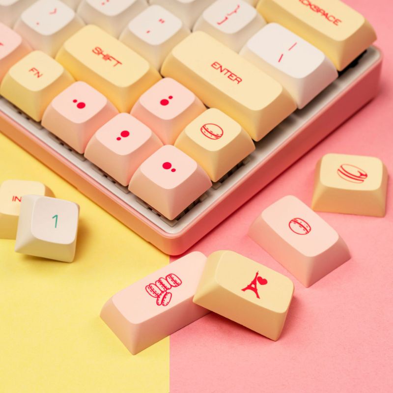 Keycaps XDA MACARON 124 phím dành cho phím cơ