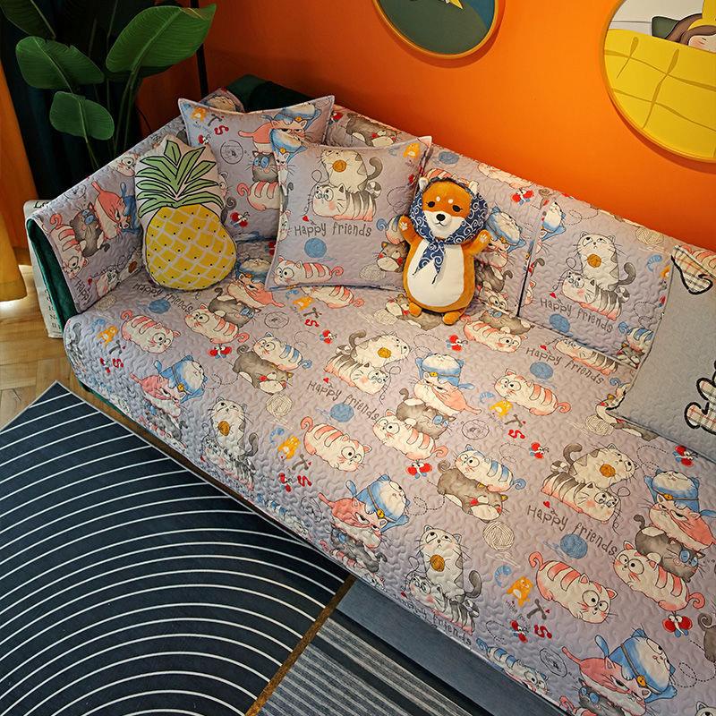Đệm lót ghế sofa gỗ trơn chống trượt phong cách Bắc Âu hiện đại