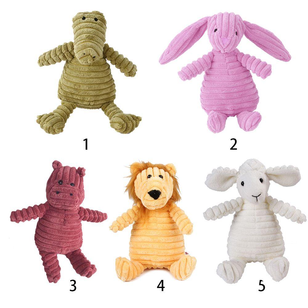 Thú Nhồi Bông Hình Sư Tử / Thỏ Mềm Có Âm Thanh Vui Nhộn Cho Thú Cưng