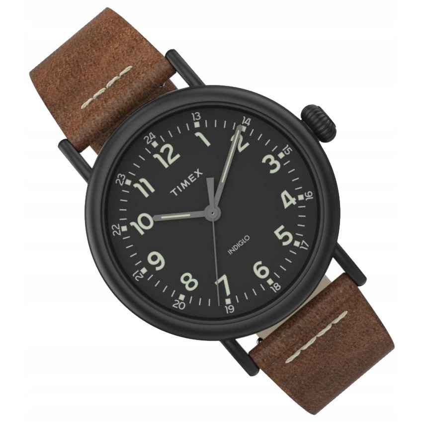 Đồng hồ Nam Timex Standard Leather Strap Watch - 40mm TW2T69300 Dây Da - Chính Hãng