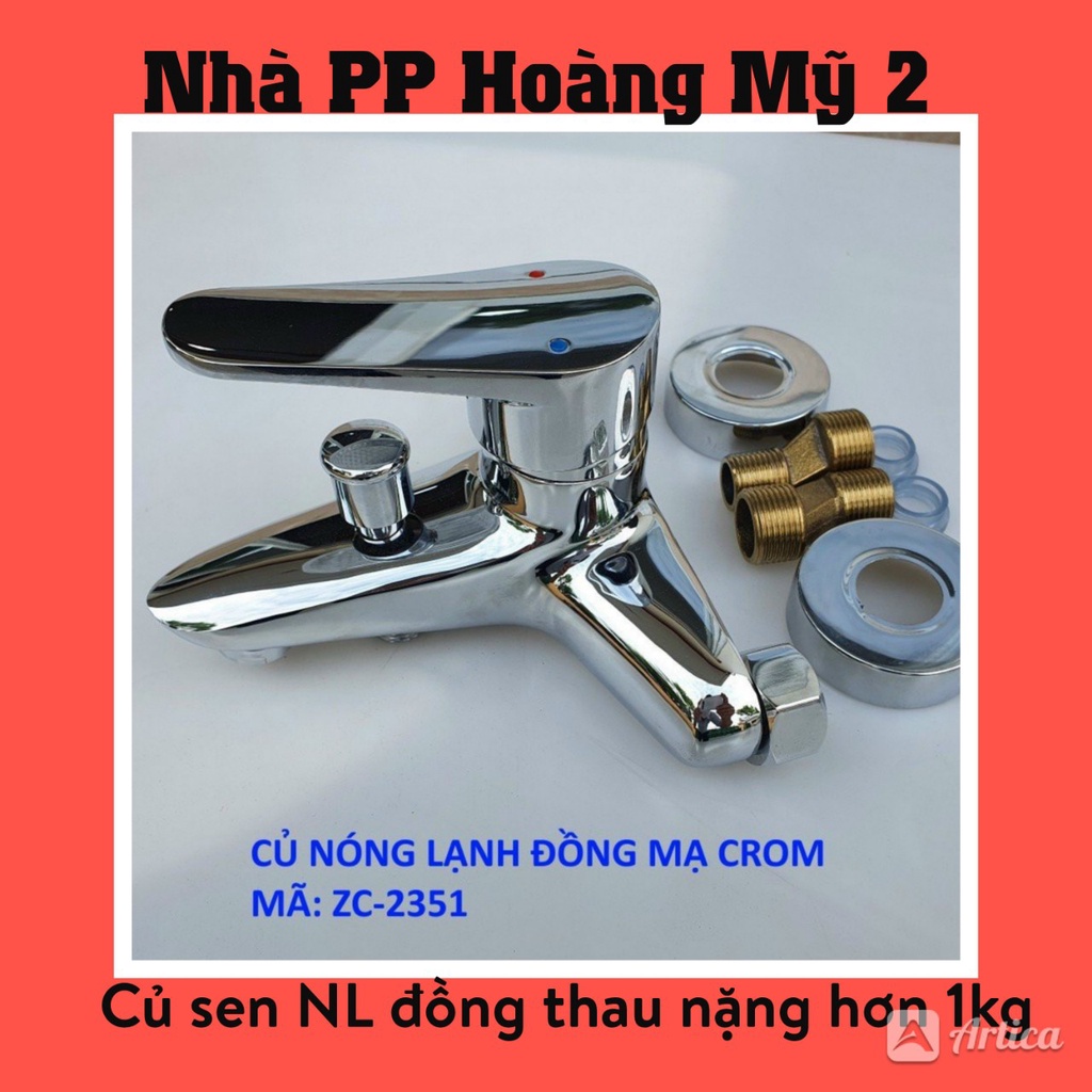 Củ sen nóng lạnh chất liệu Đồng Thau nước mạnh - Nặng hơn 1kg