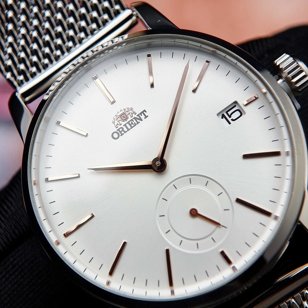 Đồng Hồ Nam Orient Quartz RA-SP0007S00C Dây Sắt Lưới Mặt Trắng