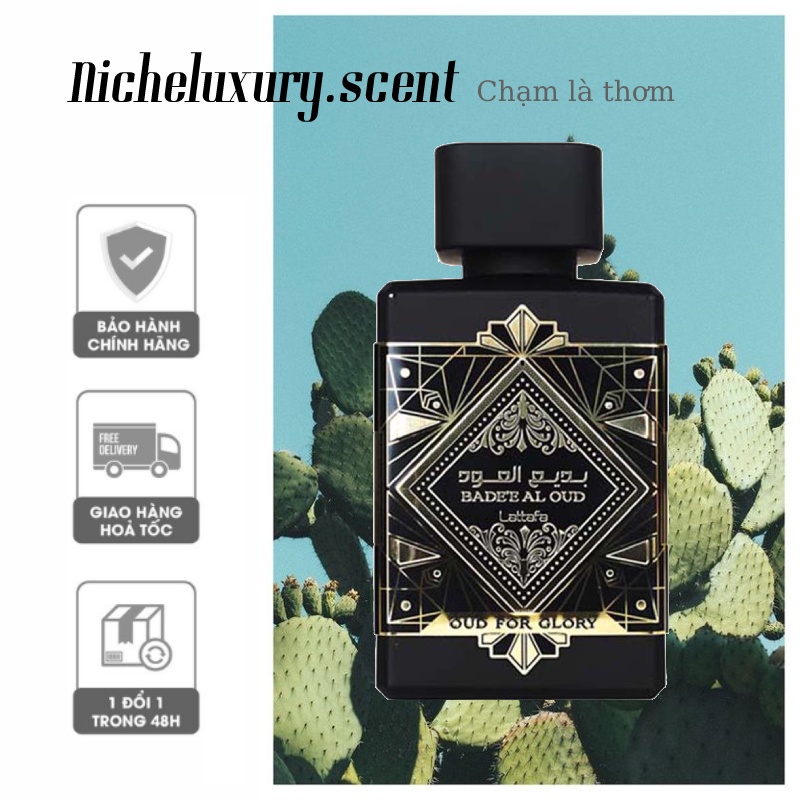 🅽🅸🅲🅷🅴 - Nước Hoa Dubai Unisex Lattafa Bade’e Al Oud - 10ml