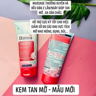 Kem tan mỡ bụng Balea BodyFIT