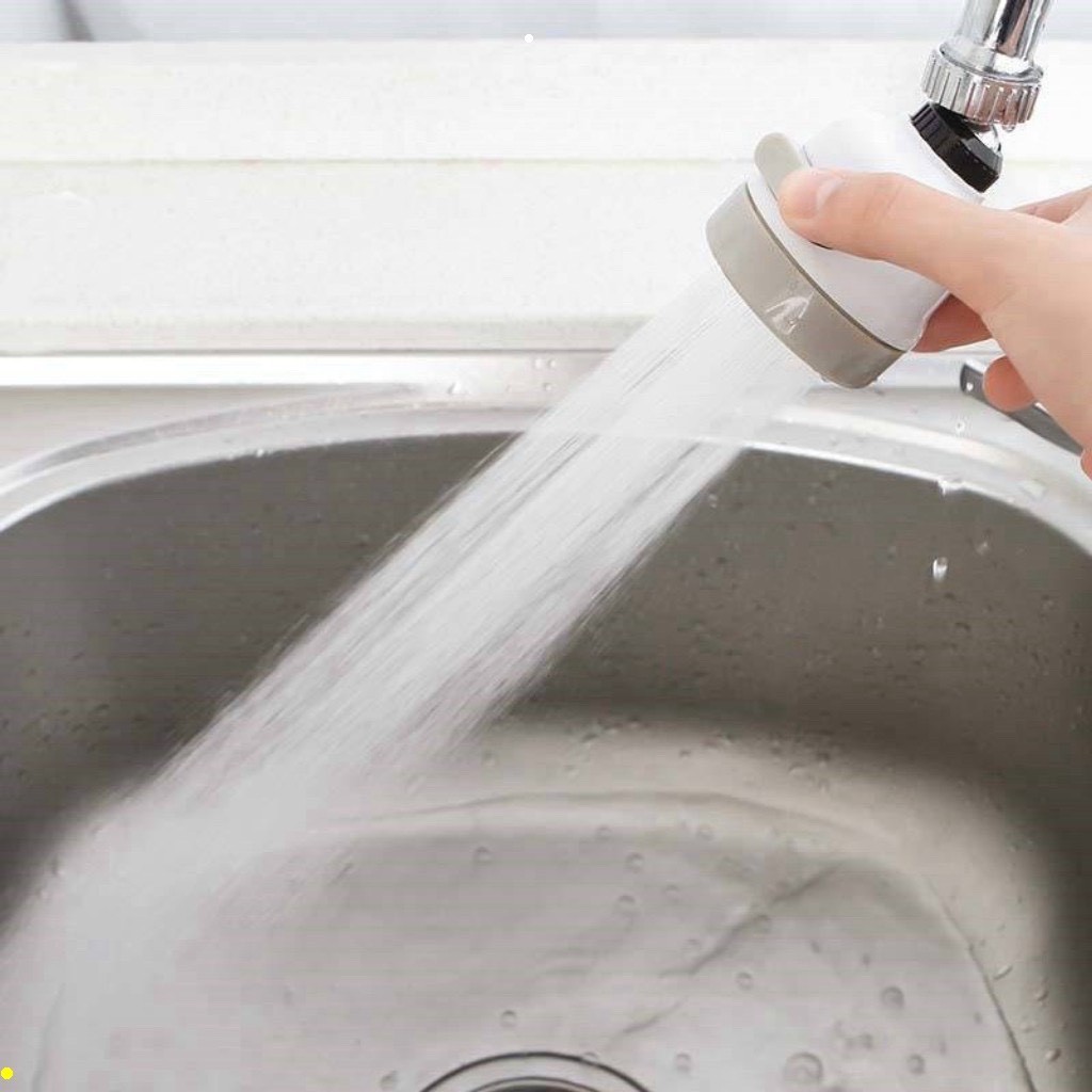 Đầu vòi rửa chén bát tăng áp xoay 360 độ ⚡️Tiện ích 247⚡️ Vòi nước tăng áp 3 chế độ phun