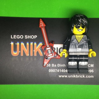 Lego UNIK BRICK Rock Star - Anh chàng nhạc rock trong Minifigures Series 12 chính hãng (như hình)